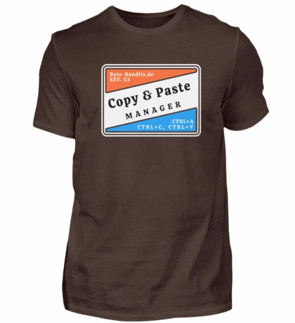 Copy & Paste Manager / Unisex / T-Shirt - Herren Shirt - Herren Shirt-1074