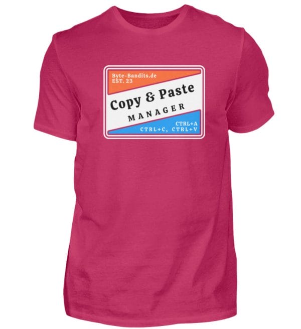 Copy & Paste Manager / Unisex / T-Shirt - Herren Shirt - Herren Shirt-1216
