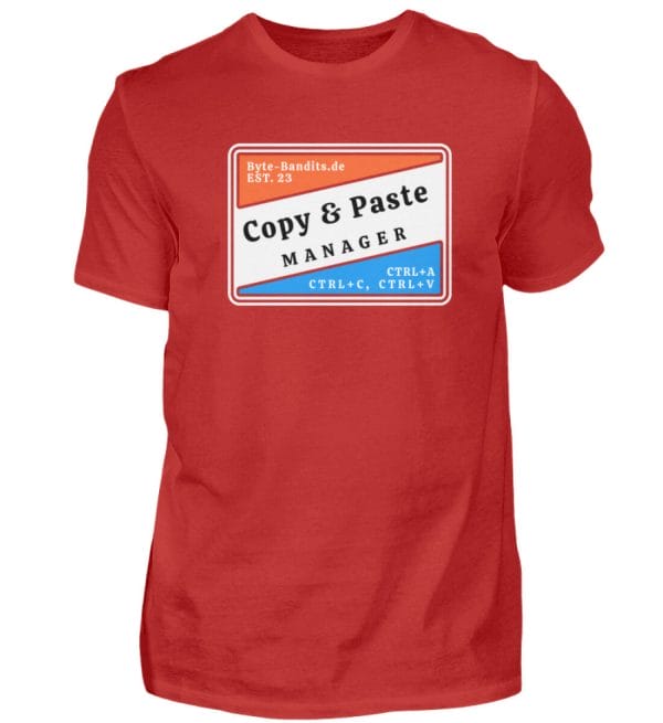 Copy & Paste Manager / Unisex / T-Shirt - Herren Shirt - Herren Shirt-4