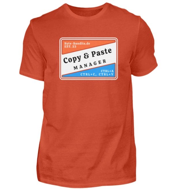 Copy & Paste Manager / Unisex / T-Shirt - Herren Shirt - Herren Shirt-1236