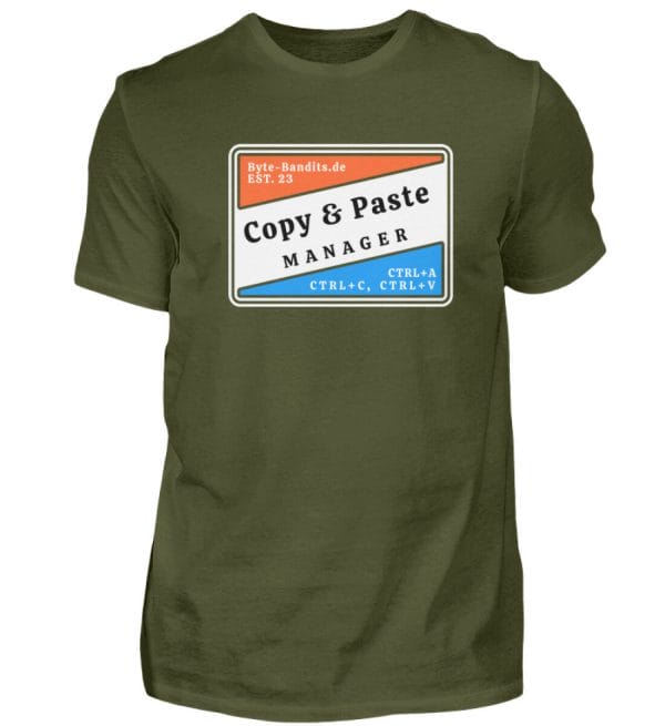 Copy & Paste Manager / Unisex / T-Shirt - Herren Shirt - Herren Shirt-1109